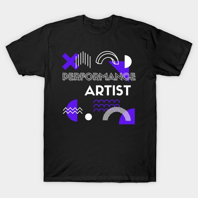 Performance Artist Retro T-Shirt by Ognisty Apparel